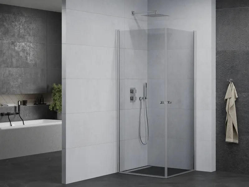 Mexen Pretoria DUO sprchovací kút 70x70cm, 6mm sklo, chrómový profil-číre sklo, 852-070-070-02-00
