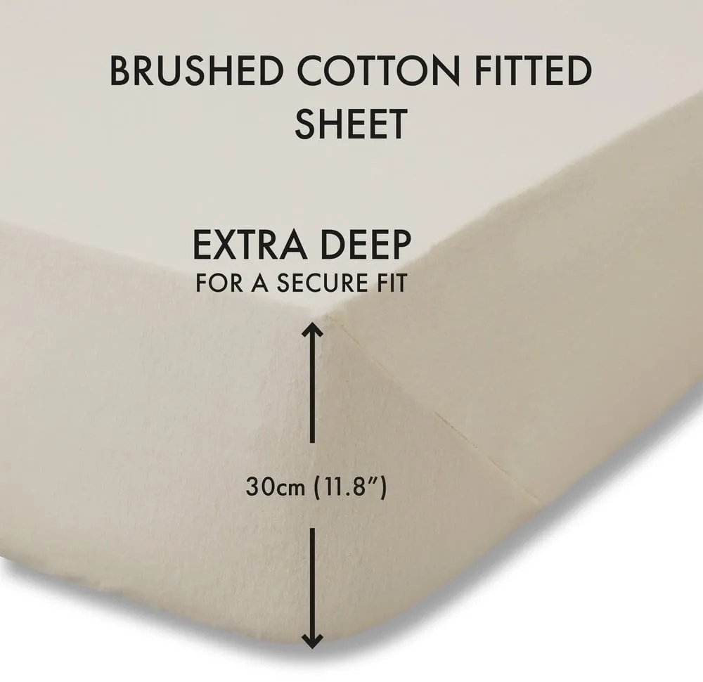 Béžová bavlnená plachta 90x190 cm - Catherine Lansfield