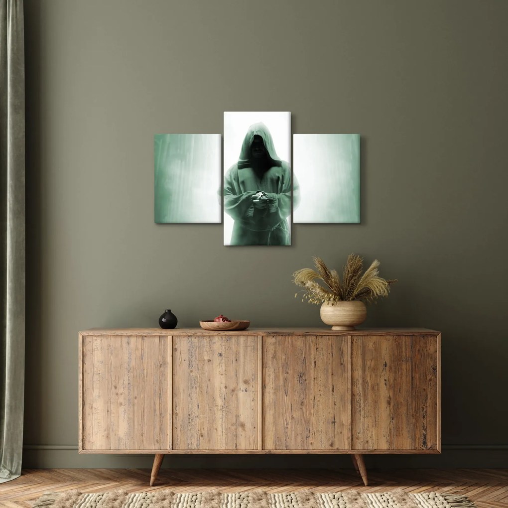 Obraz - Mních v tme (90x60 cm)