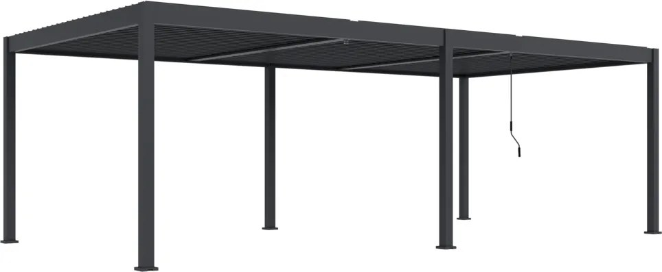 Bioklimatická pergola INTRO DUO 8x4m, hliník, voľne stojaca