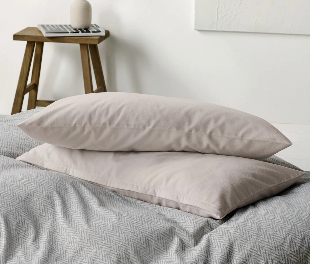 Flanelové obliečky na vankúš, 2 ks