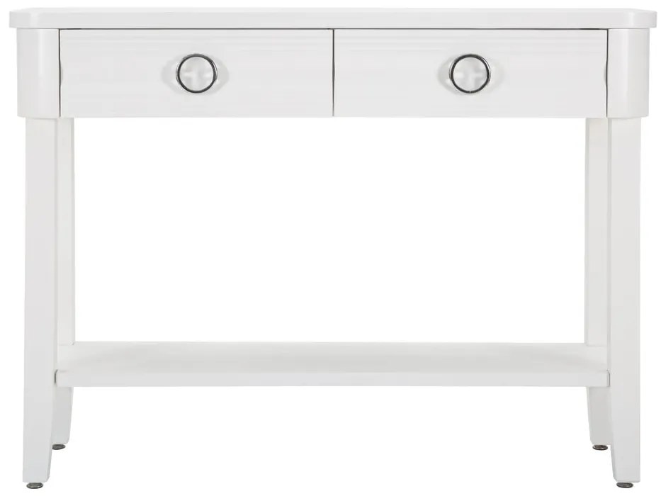 Biely konzolový stolík z jedlového dreva 40x110 cm Shine – Mauro Ferretti