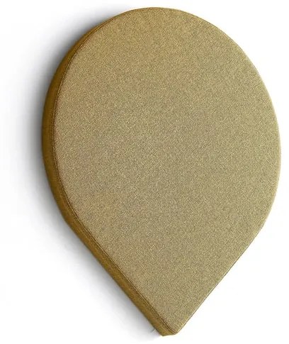 Akustický panel POLY, tvar kvapky, 725x600x56 mm, nástenný, žltá