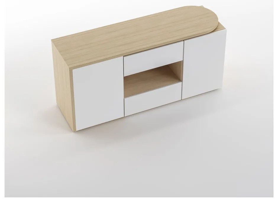 Pracovný stôl s doskou v dubovom dekore 48x159 cm Tango – TemaHome