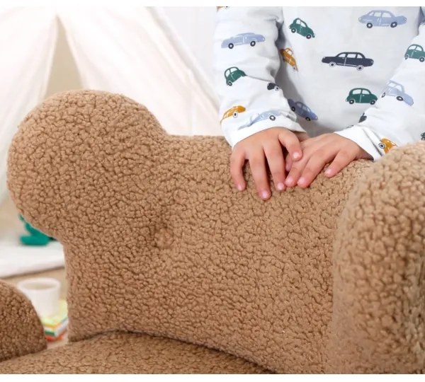 Detské kreslo TOBI hnedé