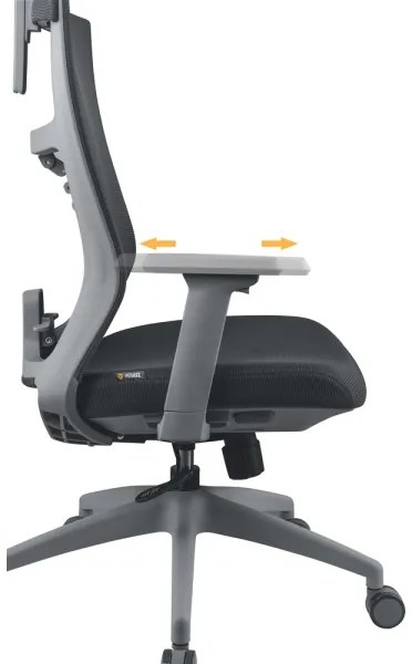 Yenkee - Kancelárska stolička čierna/šedá