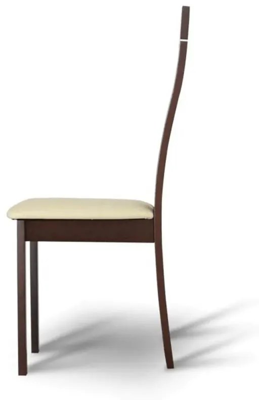 Drevená stolička v odtieni orech