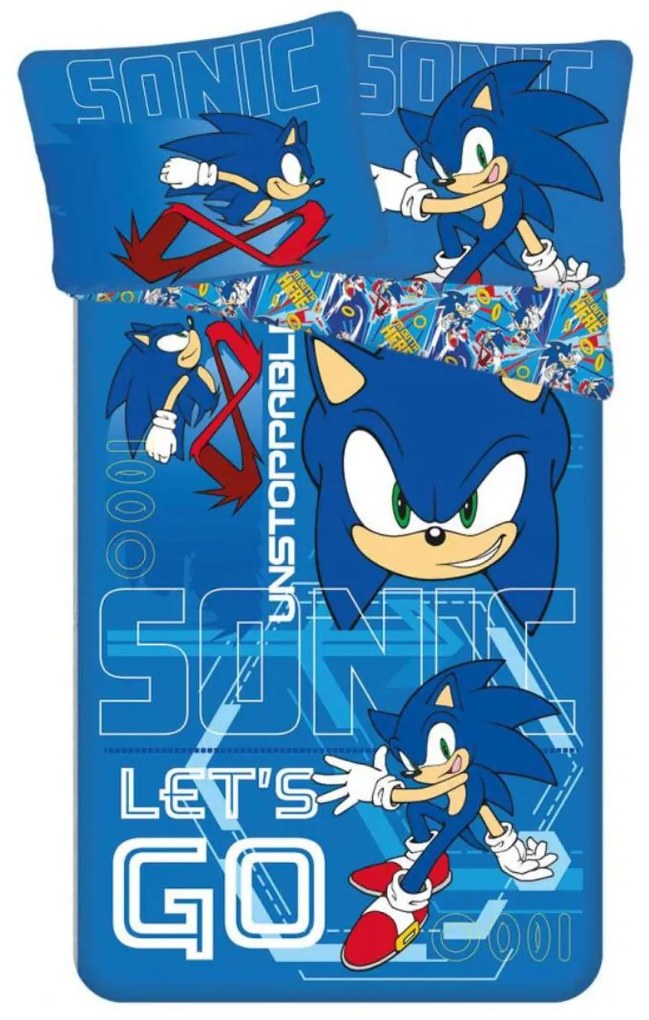 Obliecky Disney Sonic 140x200cm+90x70cm Setino