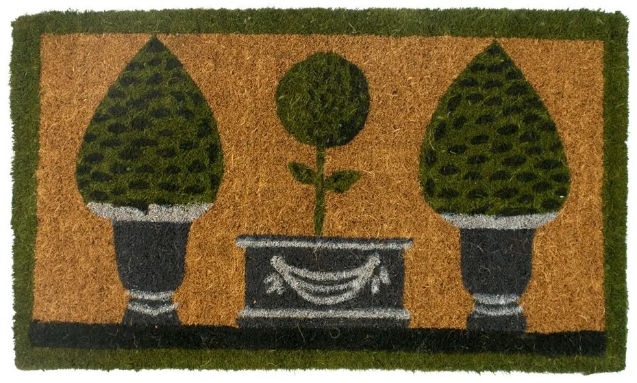 Kokosová rohož ručne vyrobená 3 topiary - 75 * 45 * 3cm