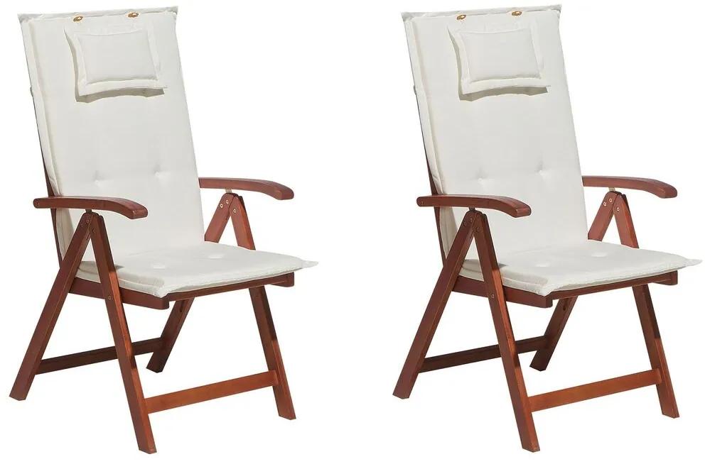 Set 2 ks. záhradných stoličiek TRATORIA (tmavočervená + biela). Vlastná spoľahlivá doprava až k Vám domov. 1026934