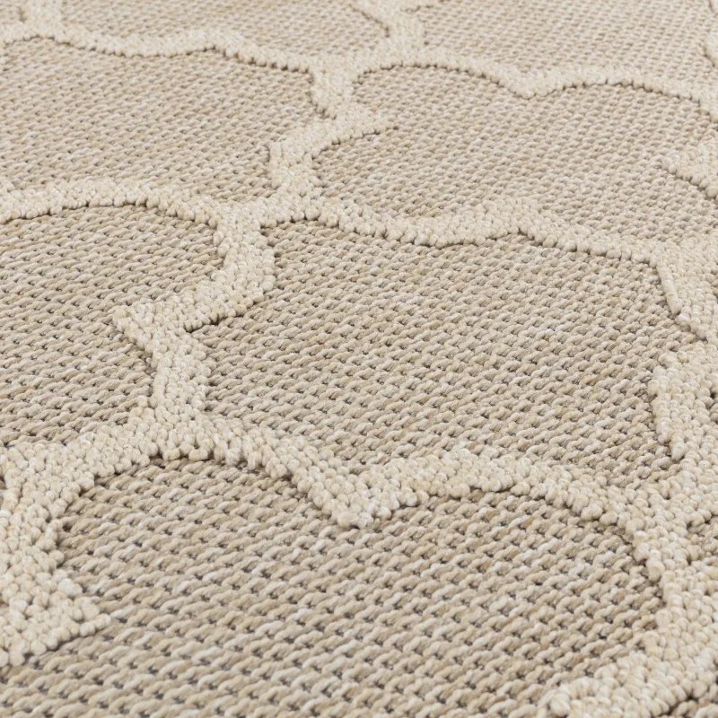 Ayyildiz, Kusový koberec Patara 4951 Beige – na von aj na doma, 80x250, béžová, chodba / predsieň