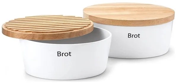 Continenta C3930 - Chlebník 13,5x30 cm biela/béžová