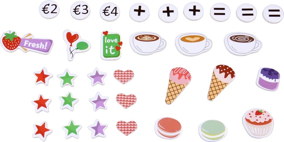 Drevená sada KAVIAREŇ a ZMRZLINÁREŇ pre deti - dezerty a zmrzlina ZA5937