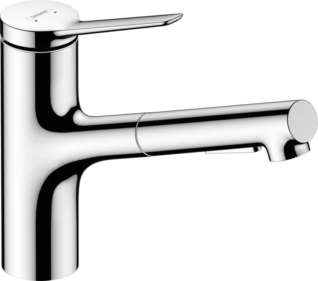 Hansgrohe Zesis M33, páková kuchynská batéria 150, vyťahovacia sprška, 2jet, sBox, chrómová, HAN-74821000