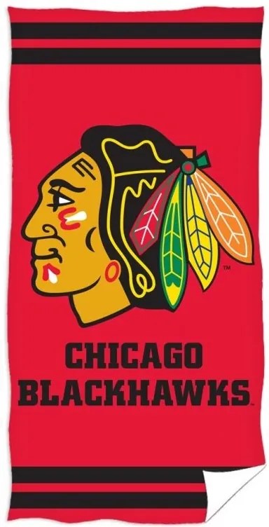 OSUŠKA NHL Chicago Blackhawks 70x140 cm 2 .Akosť