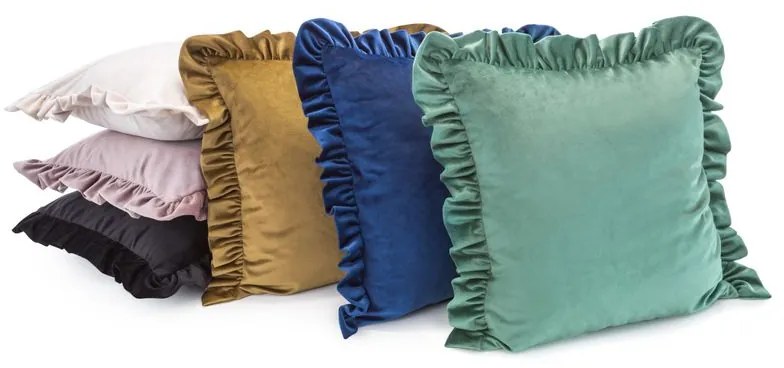 Dekorstudio Dekoračná obliečka na vankúš VELVET25 v mätovej farbe