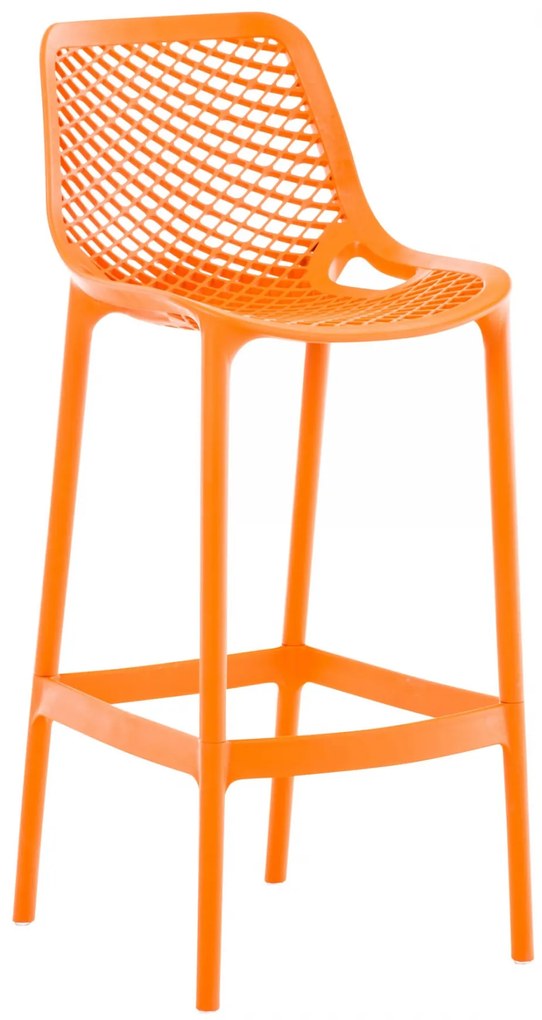 Plastová barová stolička DS10778434 - Oranžová