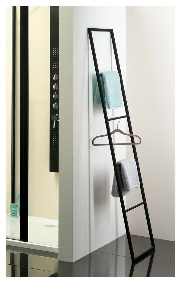 Matne čierny rebrík na uteráky Ska – Sapho