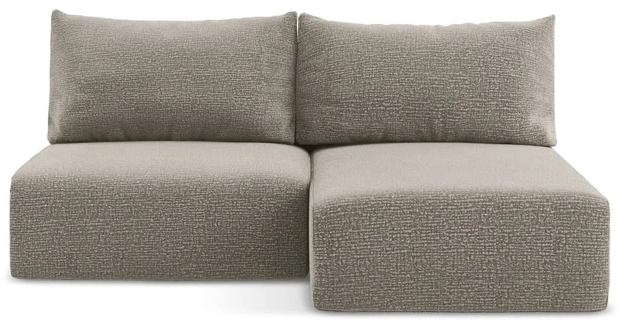 Béžová rozkladacia/s úložným priestorom rohová pohovka (pravý roh) Kalena – Makamii