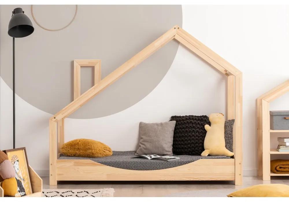 Domčeková posteľ z borovicového dreva Adeko Luna Elma, 90 x 150 cm