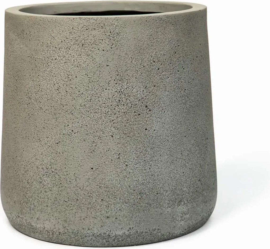 Moderný kvetináč VEKRA, sklolaminát, 40x40 cm, sivý