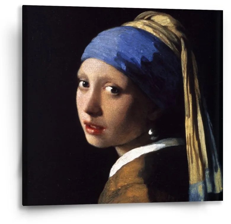 Sablio Obraz Dievča s perlou - Johannes Vermeer - 50x50 cm