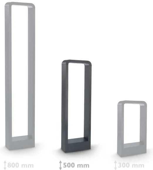 Brilagi-LED Vonkajšia lampa BARI LED/7W/230V 3000/4000/6000K antracit IP54 50 cm