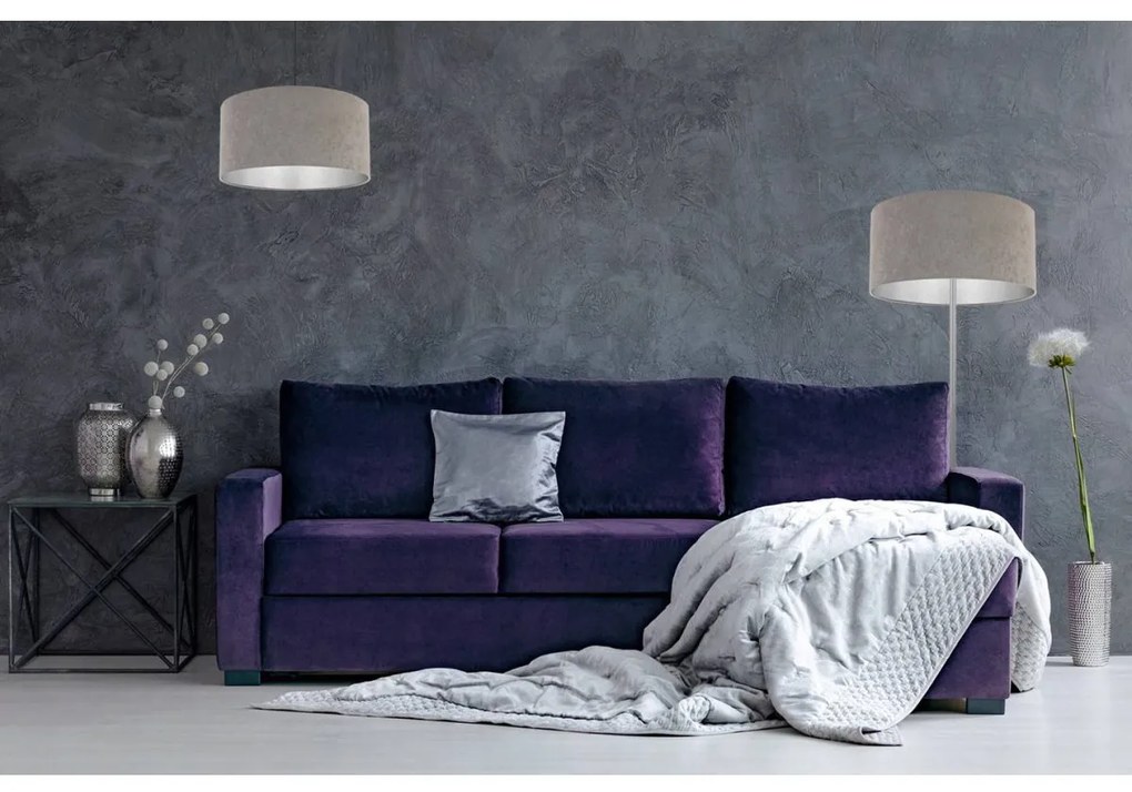 Stojacia lampa Mediolan, 1x textilné tienidlo (výber z 10 farieb), (výber z 3 farieb konštrukcie), ch