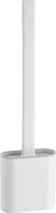 Aqualine Aqualine, WC silikónová kefa na postavenie i zavesenie na stenu, biela mat, BS010