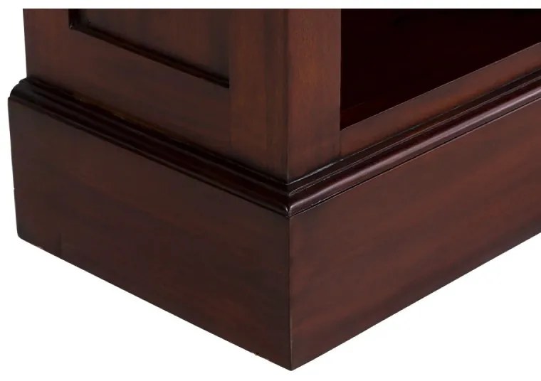 furniture-nabytek.cz - Masívna knižnica Cambridge I z mahagónu, lakovaná, hnedá – 168×34×210 cm