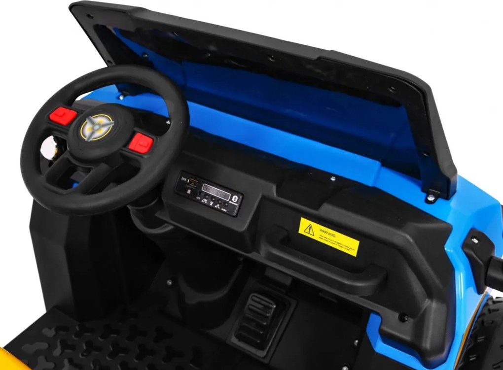 Ramiz Detské nákladné auto Farmer Truck pre 2 deti modré + pohon 4x4 + diaľkové ovládanie + sklápač + LED audio