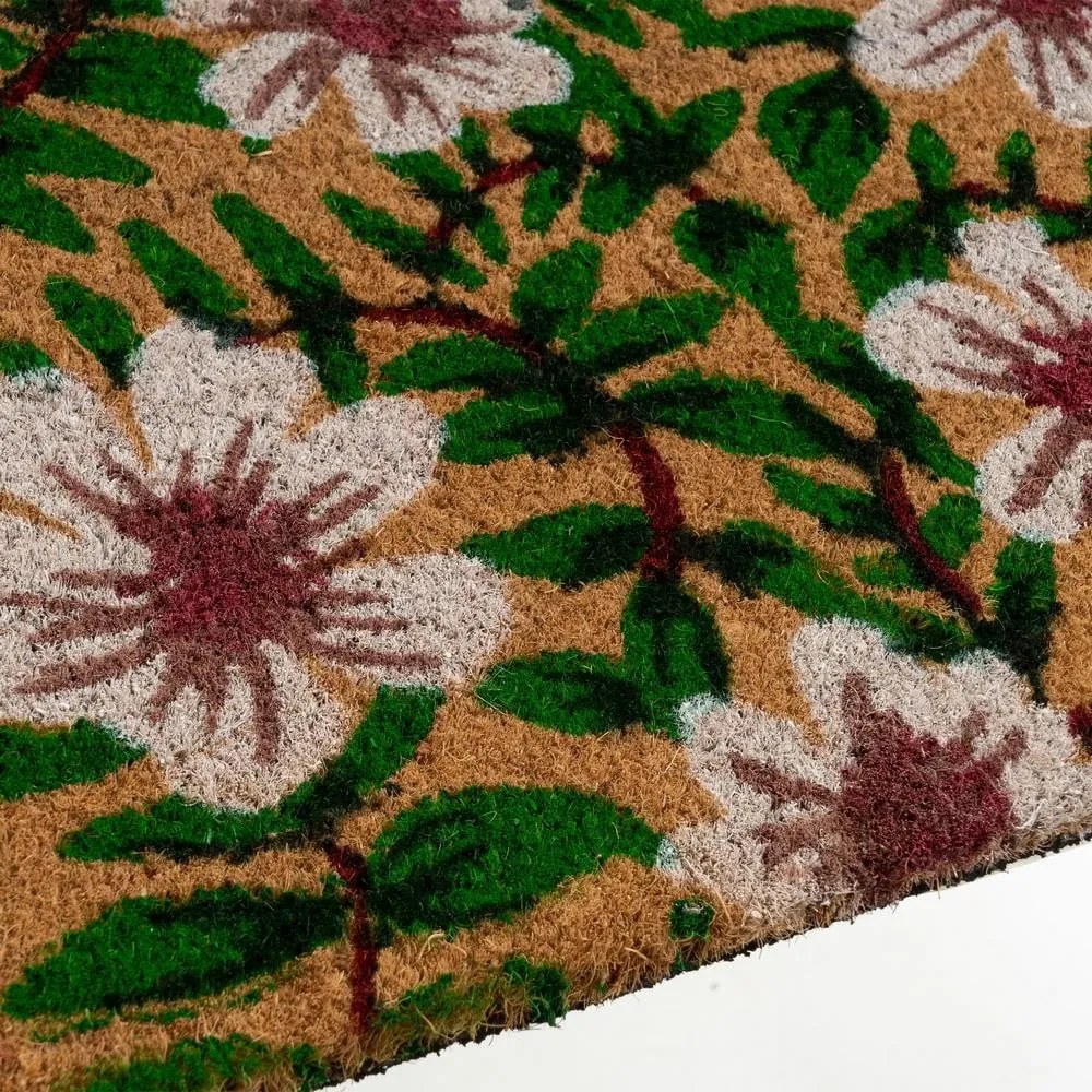 Rohožka z kokosového vlákna 40x60 cm Leafy – Casa Selección