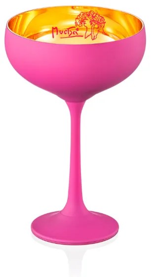 Set Mucha, Crystalex, Ružová, 180 ml, 2 ks