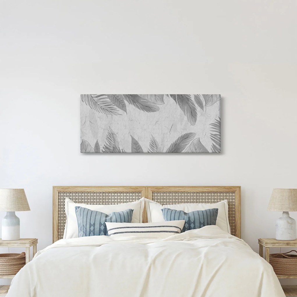 Obraz - Listy (120x50 cm)