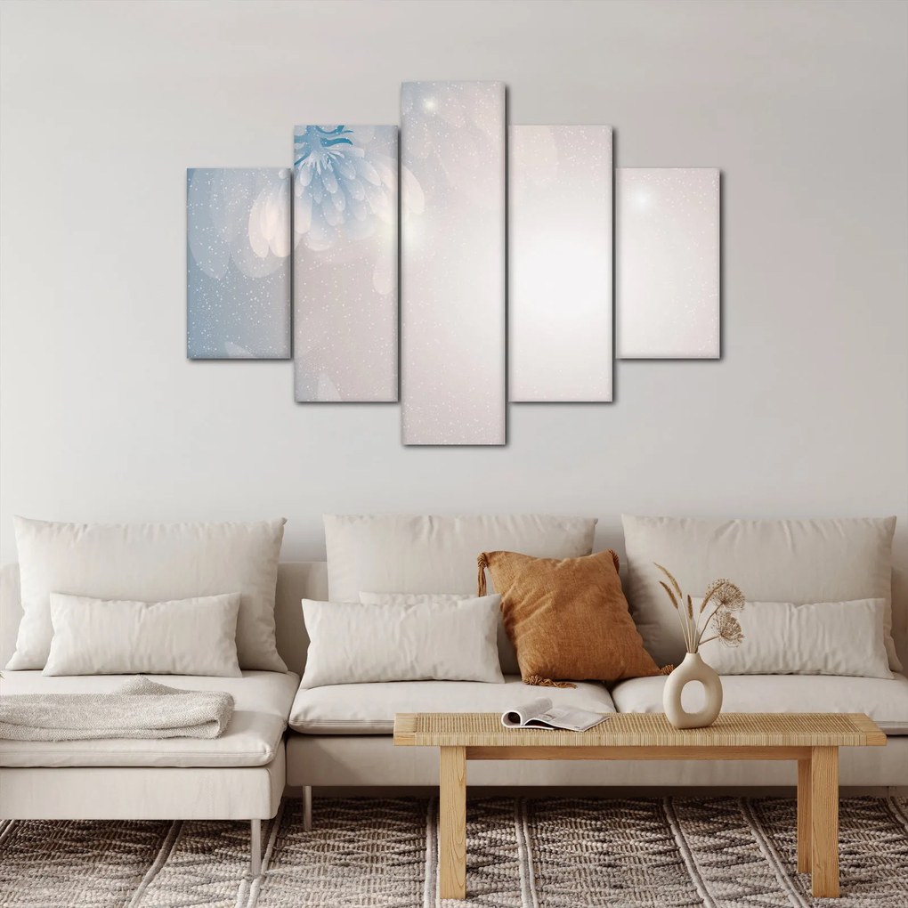 Obraz - Zasnežené kvety (150x105 cm)
