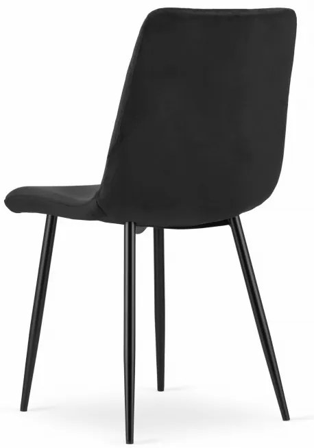 Set dvoch jedálenských stoličiek TURIN - čierne (2ks)