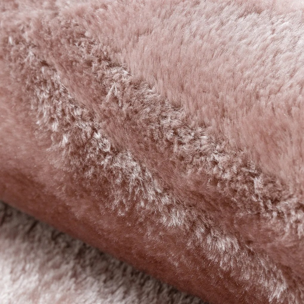 Kusový koberec Visco Rabbit Pink 8 kruh, 120x120 (priemer) kruh, ružová, detská izba, Dywany Łuszczów