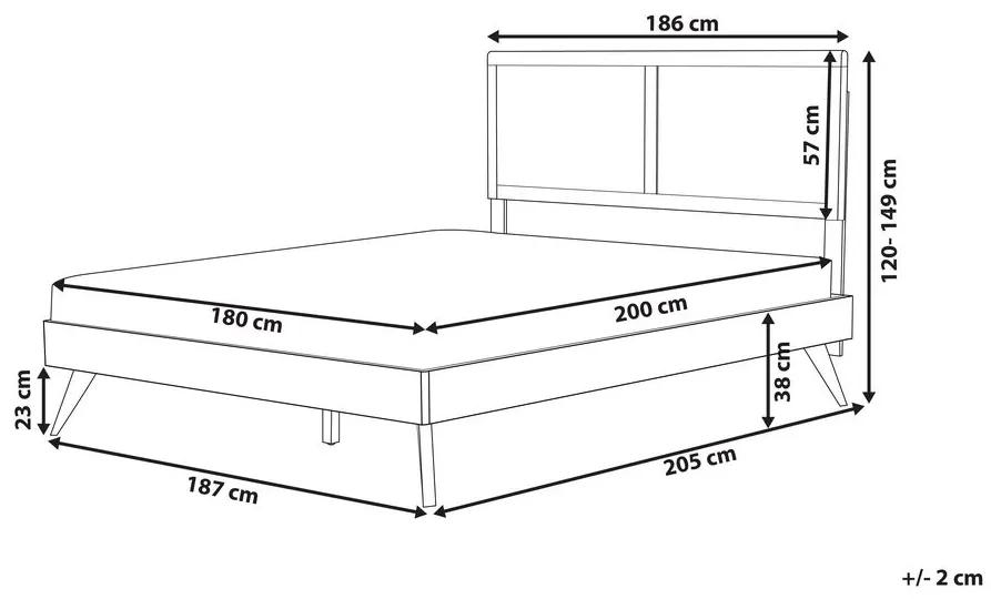Manželská posteľ 180 cm ISTA (s roštom) (tmavé drevo). Vlastná spoľahlivá doprava až k Vám domov. 1007296