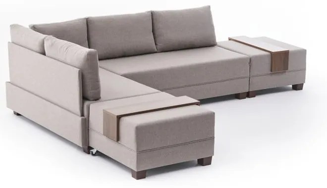 Béžová rohová pohovka (ľavý roh) Fly – Balcab Home