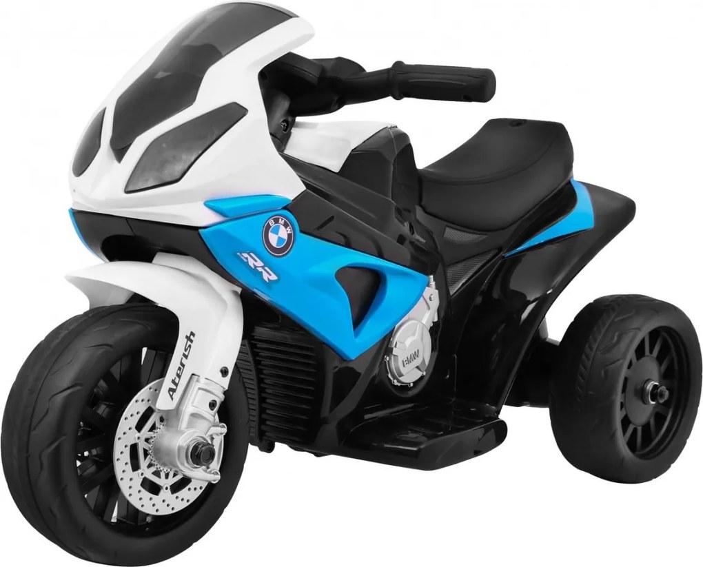 Ramiz BMW S1000 RR Mini detský motocykel na batérie modrý + 3 kolieska + zvuky + LED