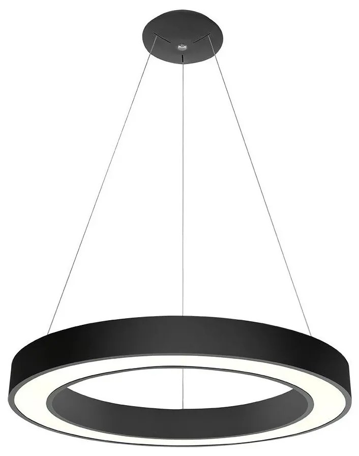 LED2 - LED Stmievateľný luster na lanku SATURN LED/50W/230V 3000K/4000K čierna