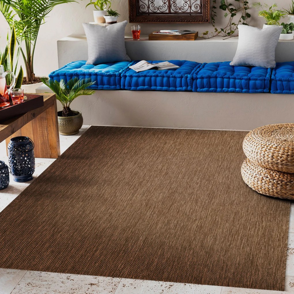 Koberec FLAT 48663/870 SISAL - hnedá HLADKÝ Veľkosť: 200x290 cm