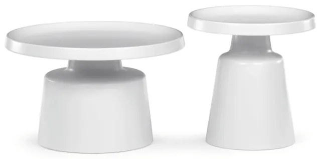 Autronic BONTEC Konferenčný stolík 69x69x43cm, kov CT-F4114 CSM Farba: Biela