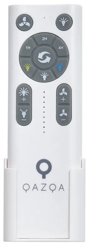 Stropný ventilátor čierny s drevenou potlačou 132 cm vrátane LED stmievateľný s diaľkovým ovládaním - Joly