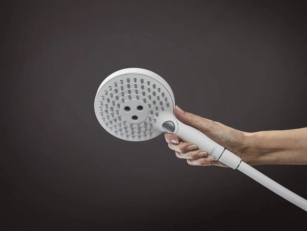 Hansgrohe Raindance Select S, Showerpipe 240 1jet PowderRain s termostatom, matná biela, HAN-27633700