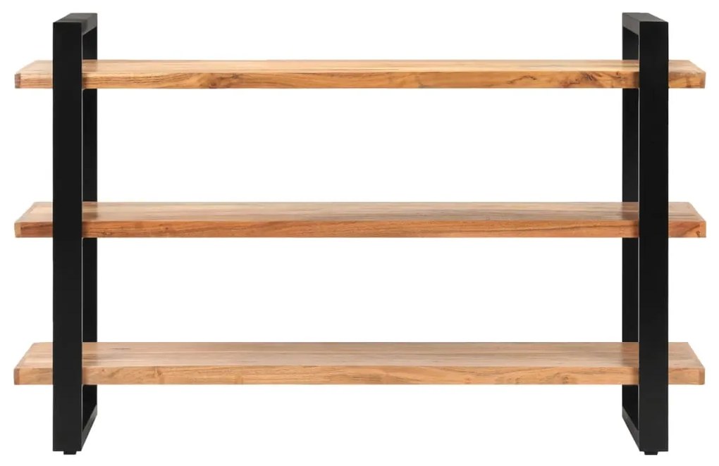vidaXL Komoda s 3 policami 120x40x75 cm, akáciový masív