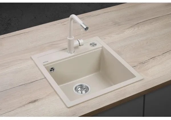 Concept DG00C50BE - Kuchynský drez CUBIS 49x51 cm granit/béžový
