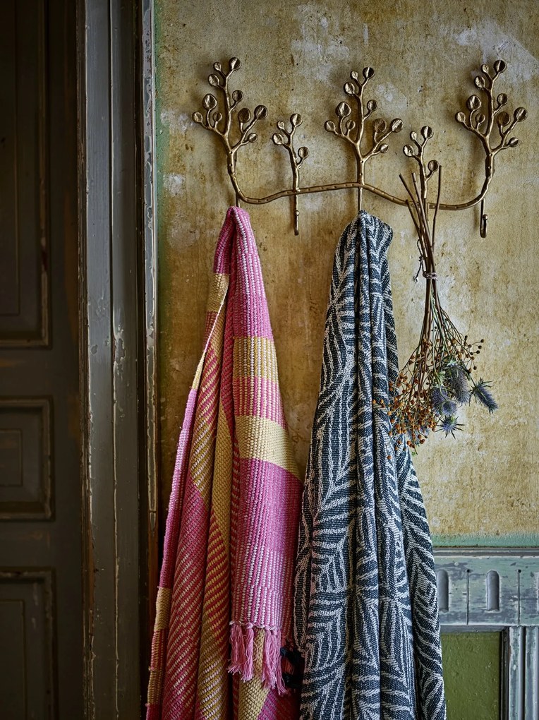 Bloomingville Prehoz z recyklovanej bavlny Isnel Pink 130 × 160 cm