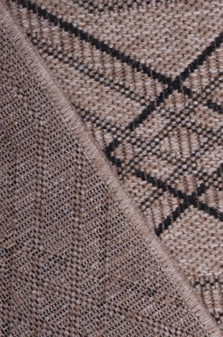 Koberec INDIANA 11666C hnedý / čierny