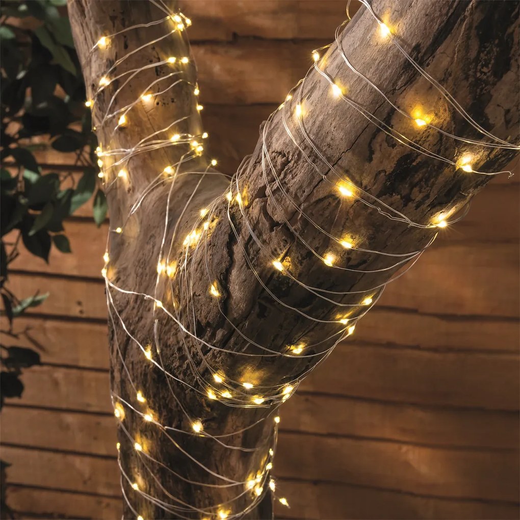 Ecolamp Solárna LED svetelná reťaz Micro, 15m